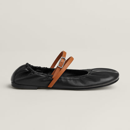 Hermes Jolly Ballet Flat Noir