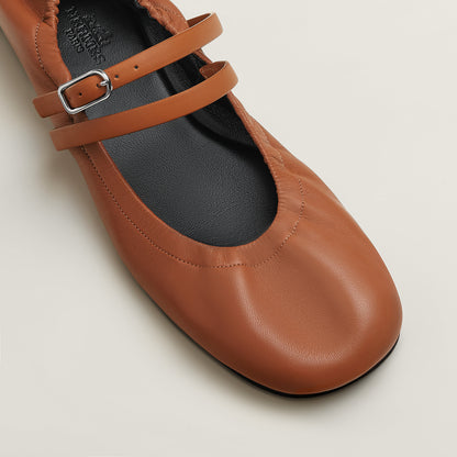  Hermes Jolly Ballet Flat Naturel