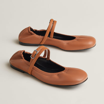  Hermes Jolly Ballet Flat Naturel