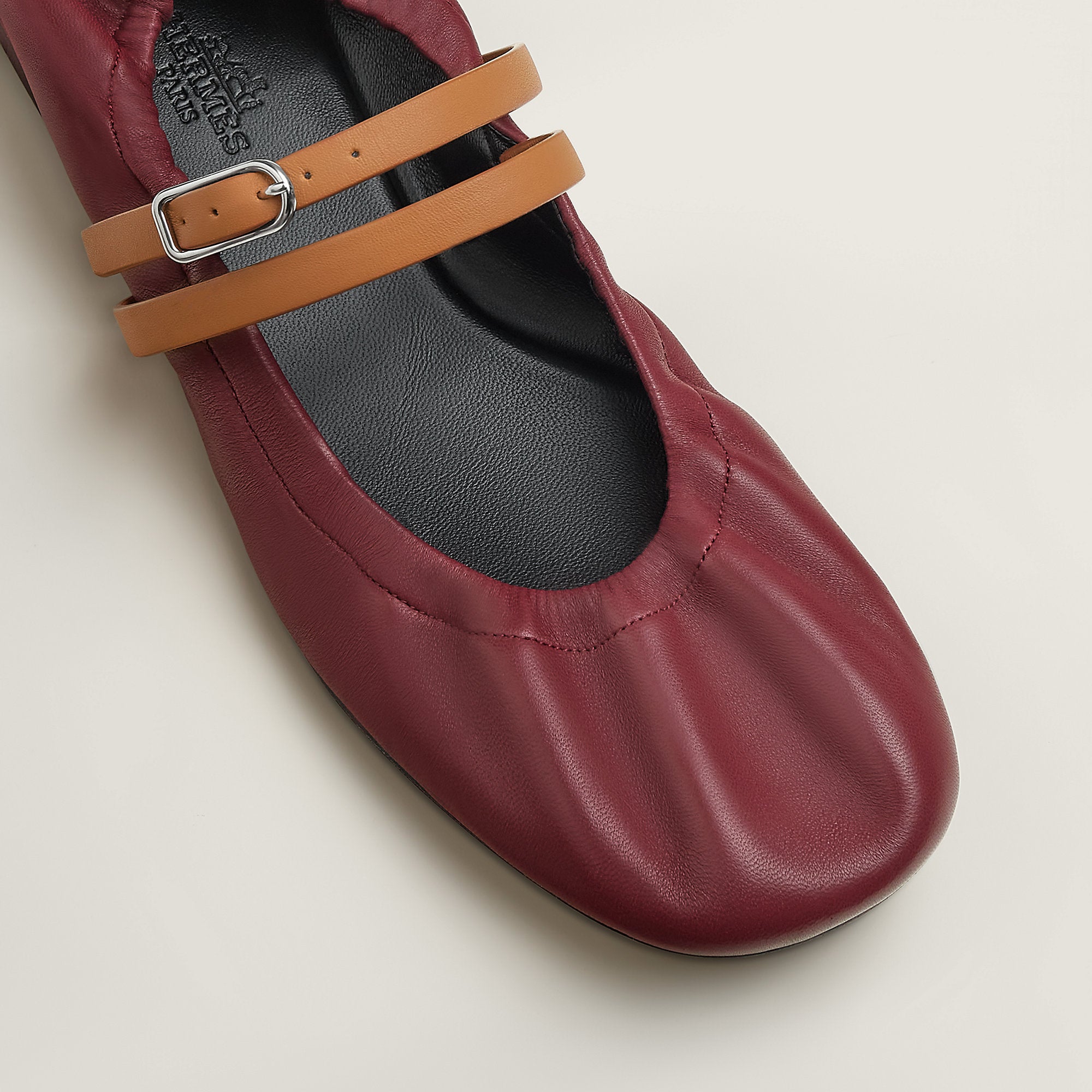  Hermes Jolly Ballet Flat Rouge H