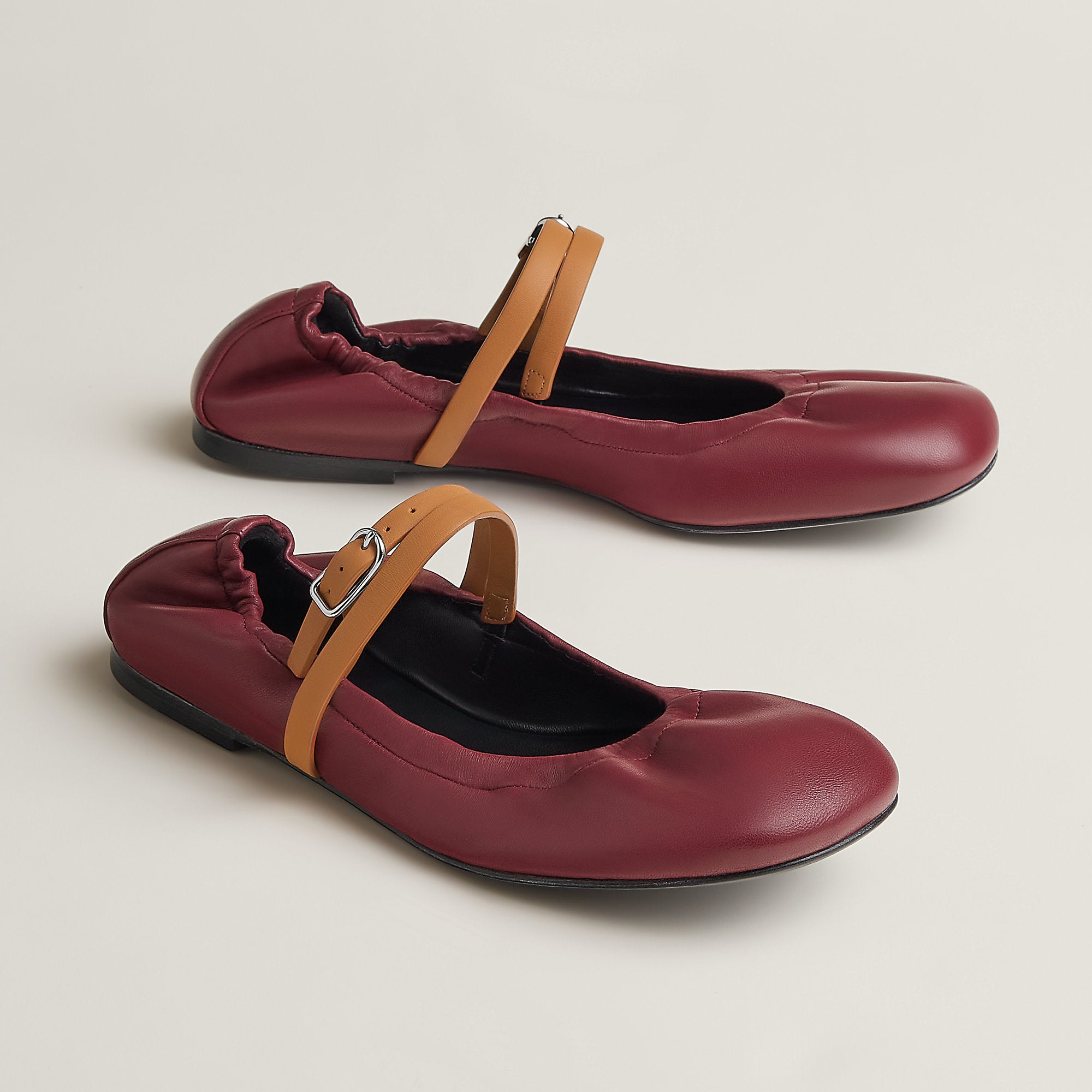  Hermes Jolly Ballet Flat Rouge H