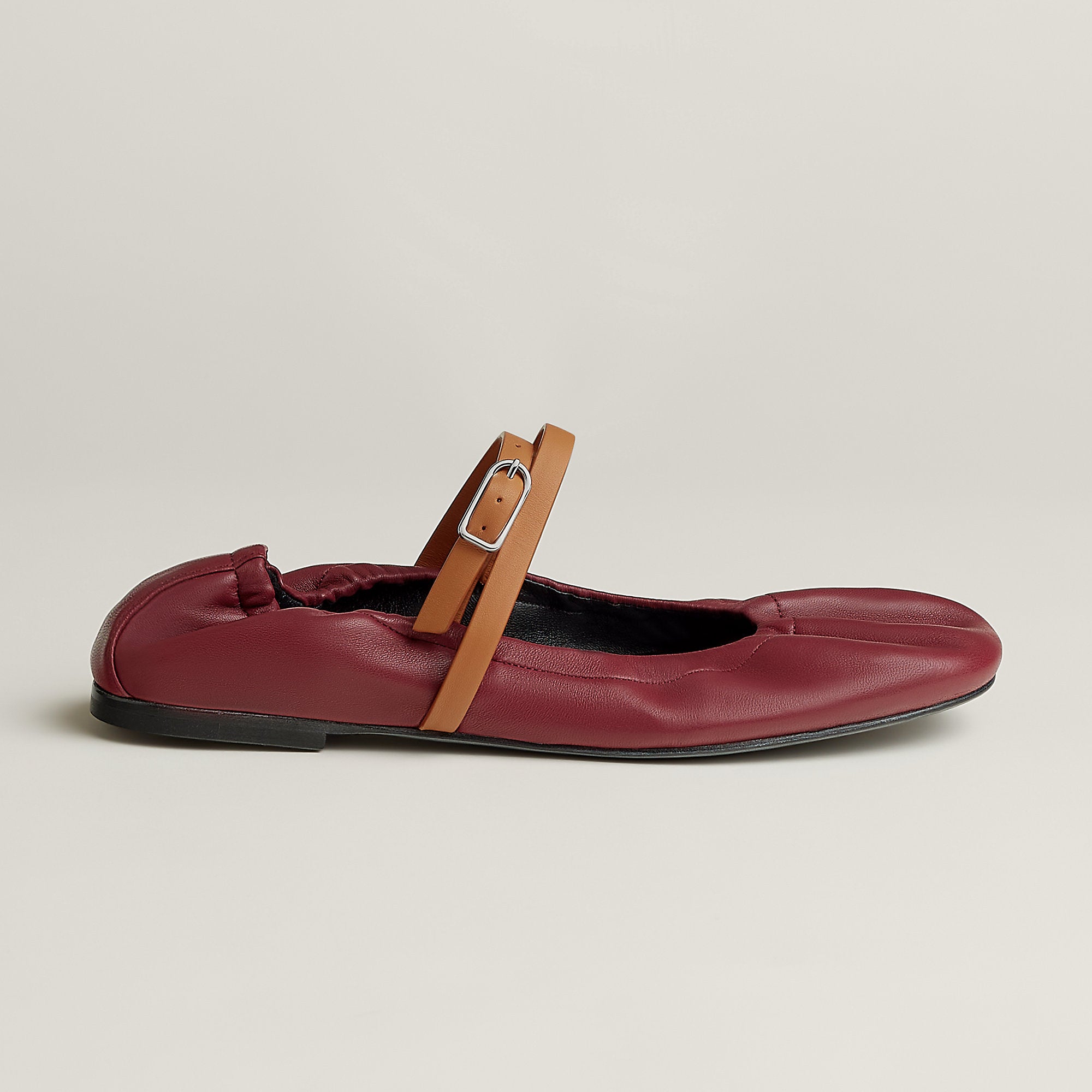  Hermes Jolly Ballet Flat Rouge H