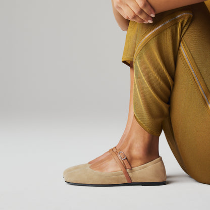  Hermes Jolly Ballet Flat Beige Lin