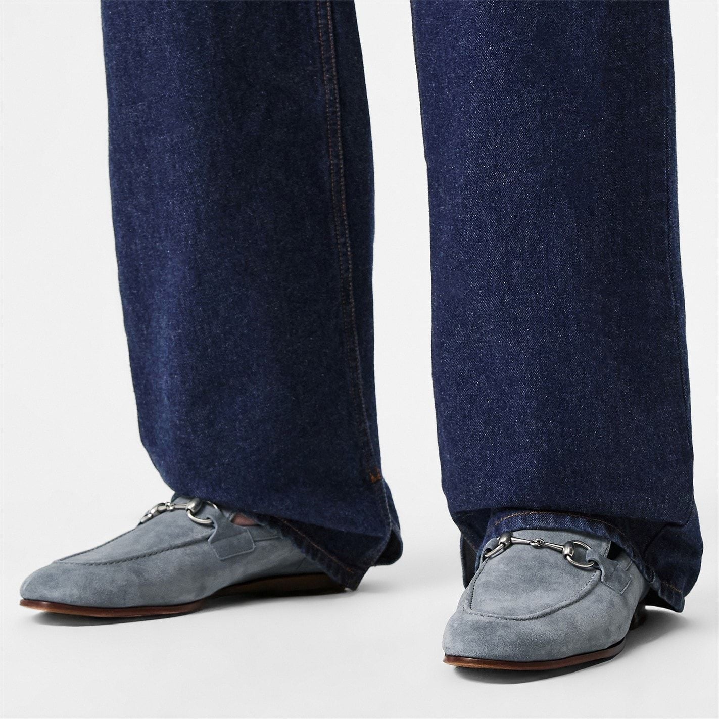  Joraan Suede Loafers Foggy Grey