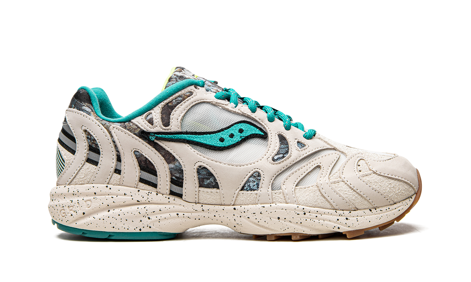 Saucony Grid Azura 2000 Reflect Camo Creme Blue