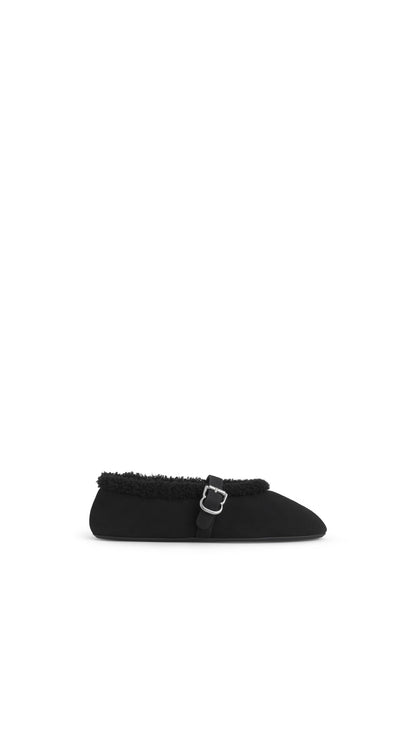 Alaïa Ballet Flats In Merino Shearling
