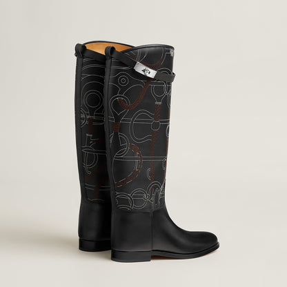  Hermes Jumping Shorter Boot Noir