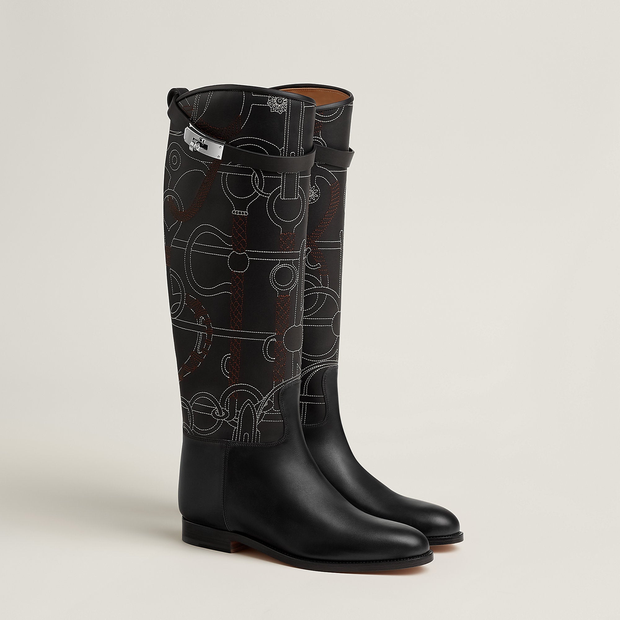  Hermes Jumping Shorter Boot Noir
