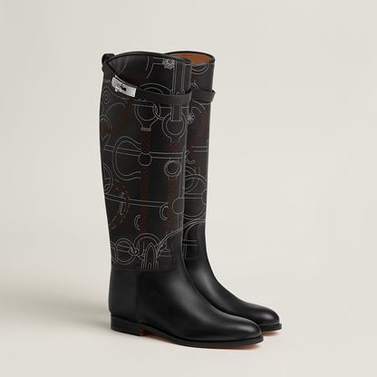  Hermes Jumping Shorter Boot Noir
