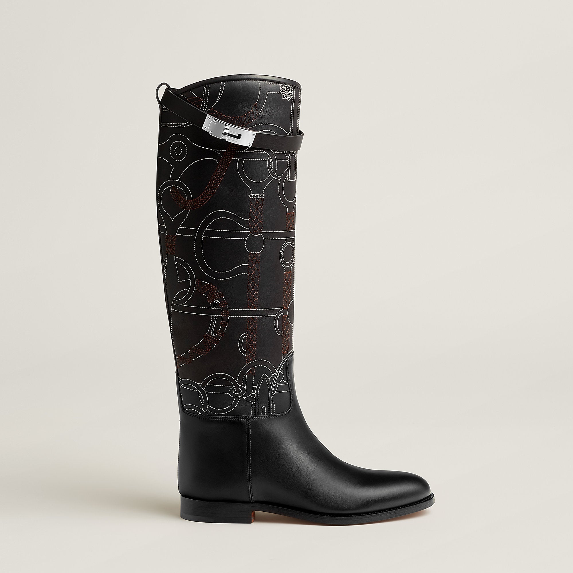  Hermes Jumping Shorter Boot Noir