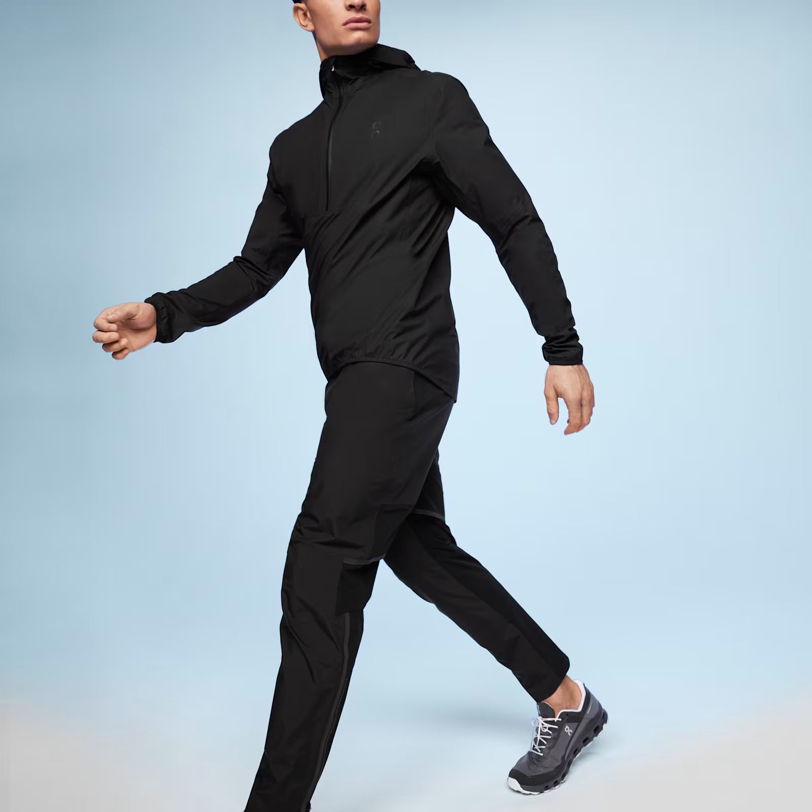 On Waterproof Anorak Black