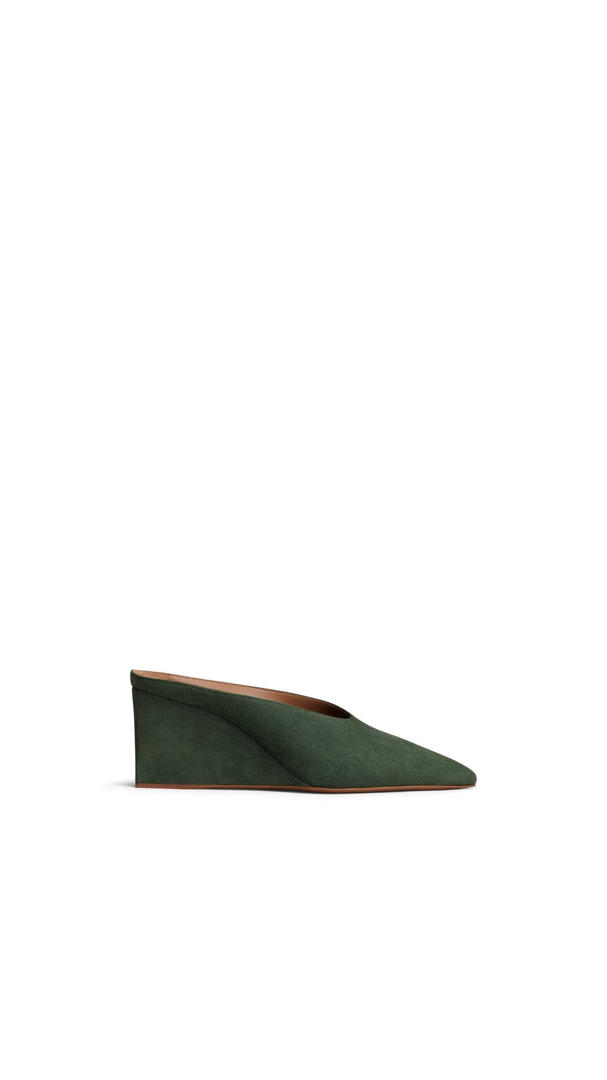 Alaïa Cube Wedge Mules In Suede