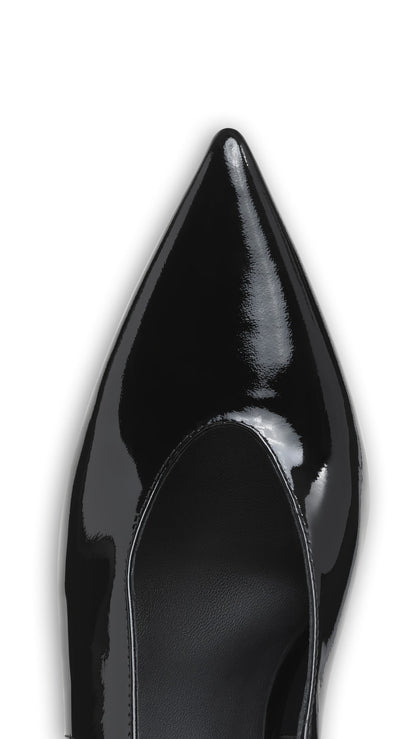 Alaïa Clogs Wedge Slingbacks In Patent Calfskin