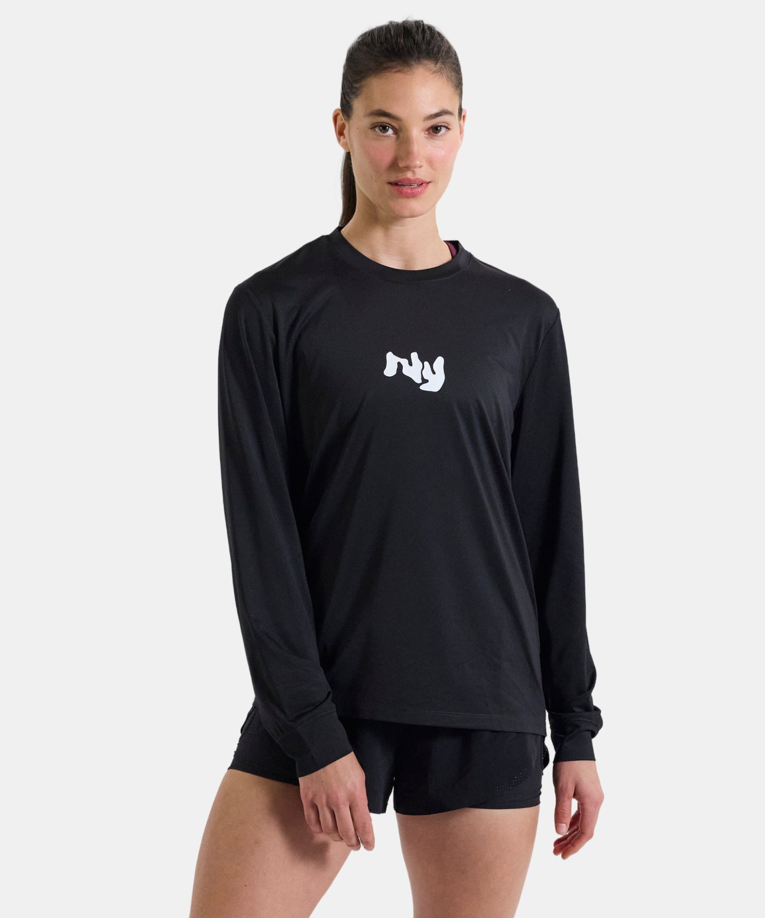Bandit Unisex Nanomesh Fleura Long Sleeve Black