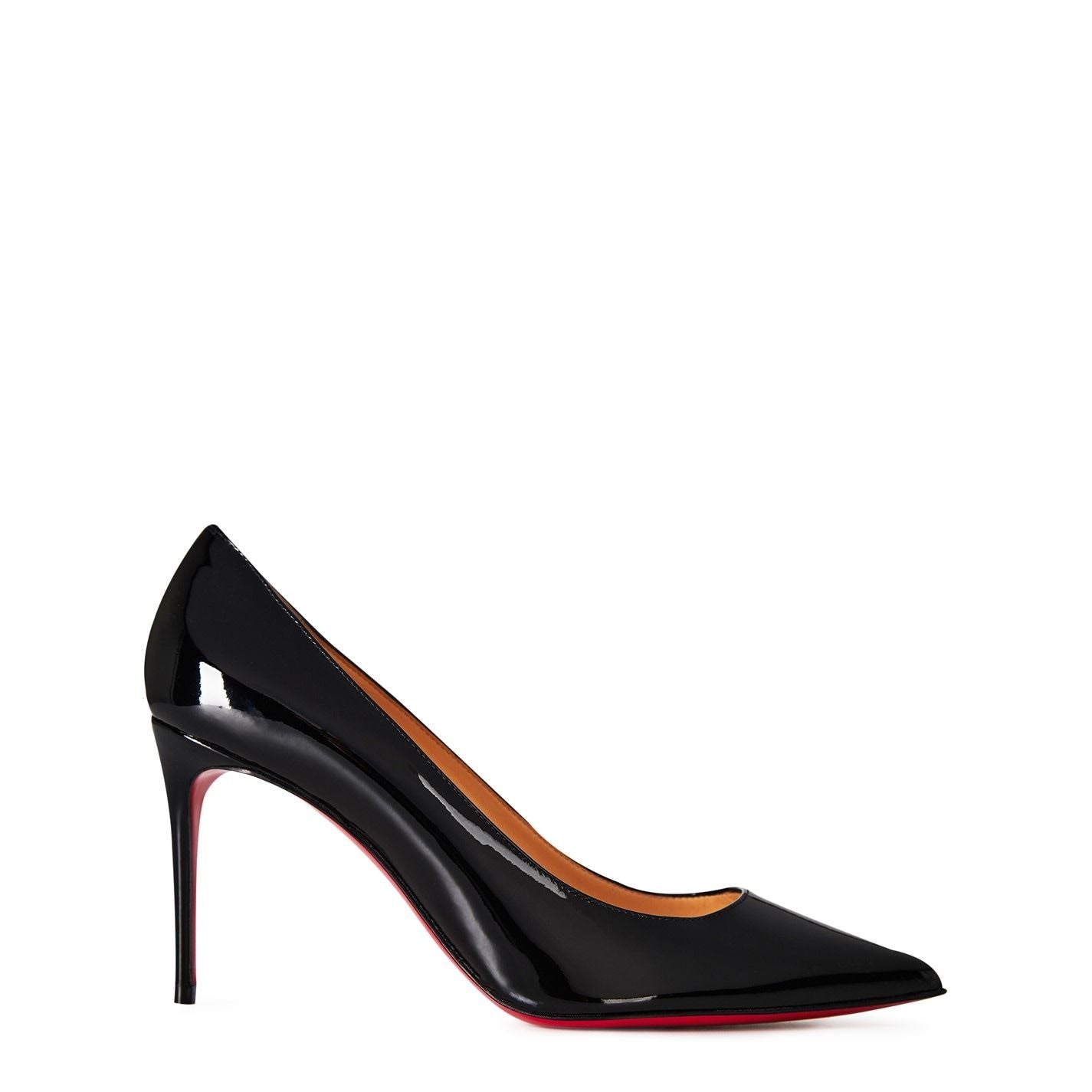  Kate 85mm Patent Leather Pumps Black BK01