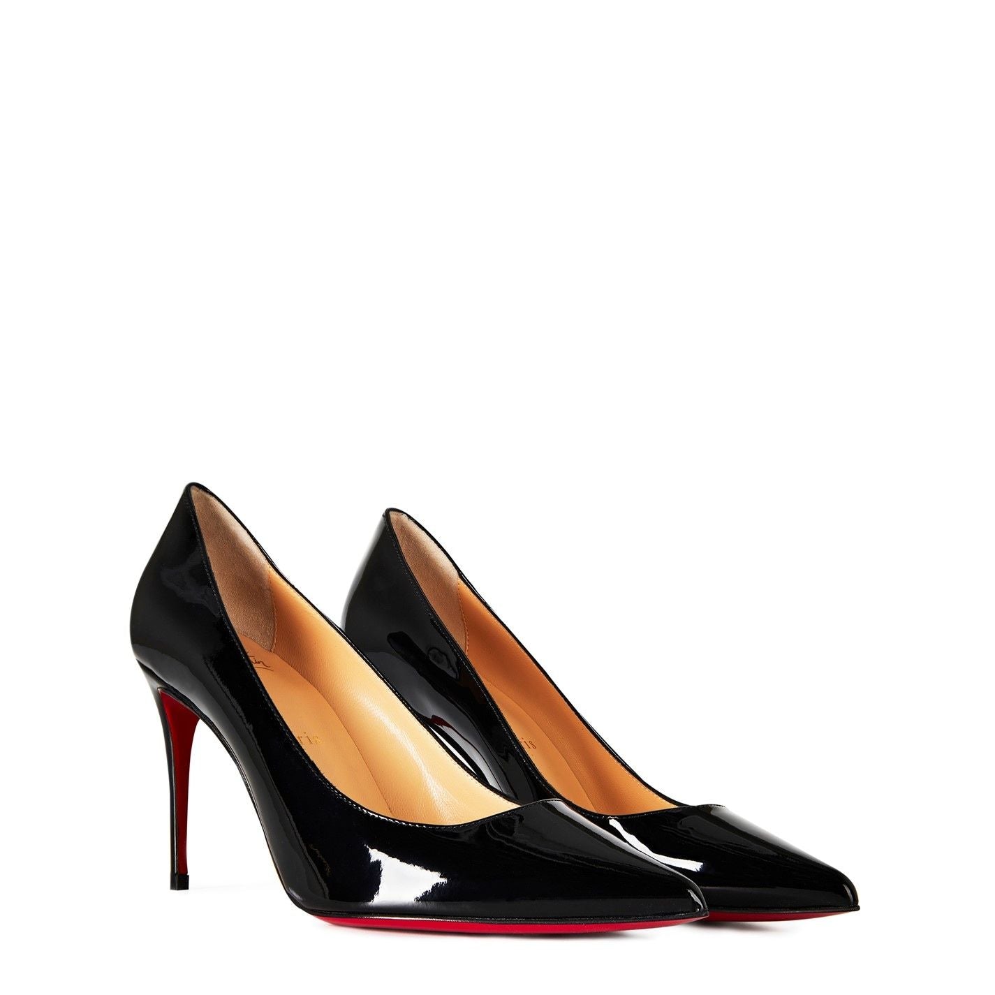  Kate 85mm Patent Leather Pumps Black BK01