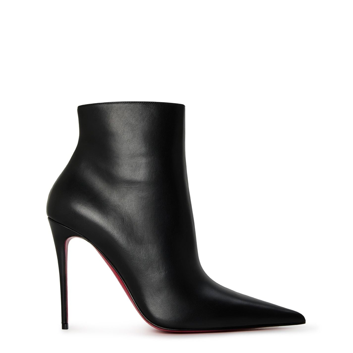  Kate Max Leather Ankle Boots 100mm Black
