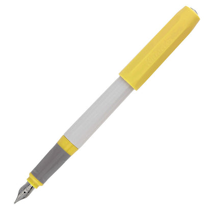 Kaweco Perkeo Light Spring Fountain Pen 2 Pack Bundle In Gray/Yellow