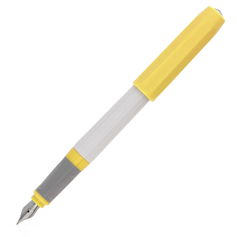 Kaweco Perkeo Light Spring Fountain Pen 2 Pack Bundle In Gray/Yellow