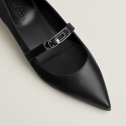 Hermes Kelly Ballet Flat Noir