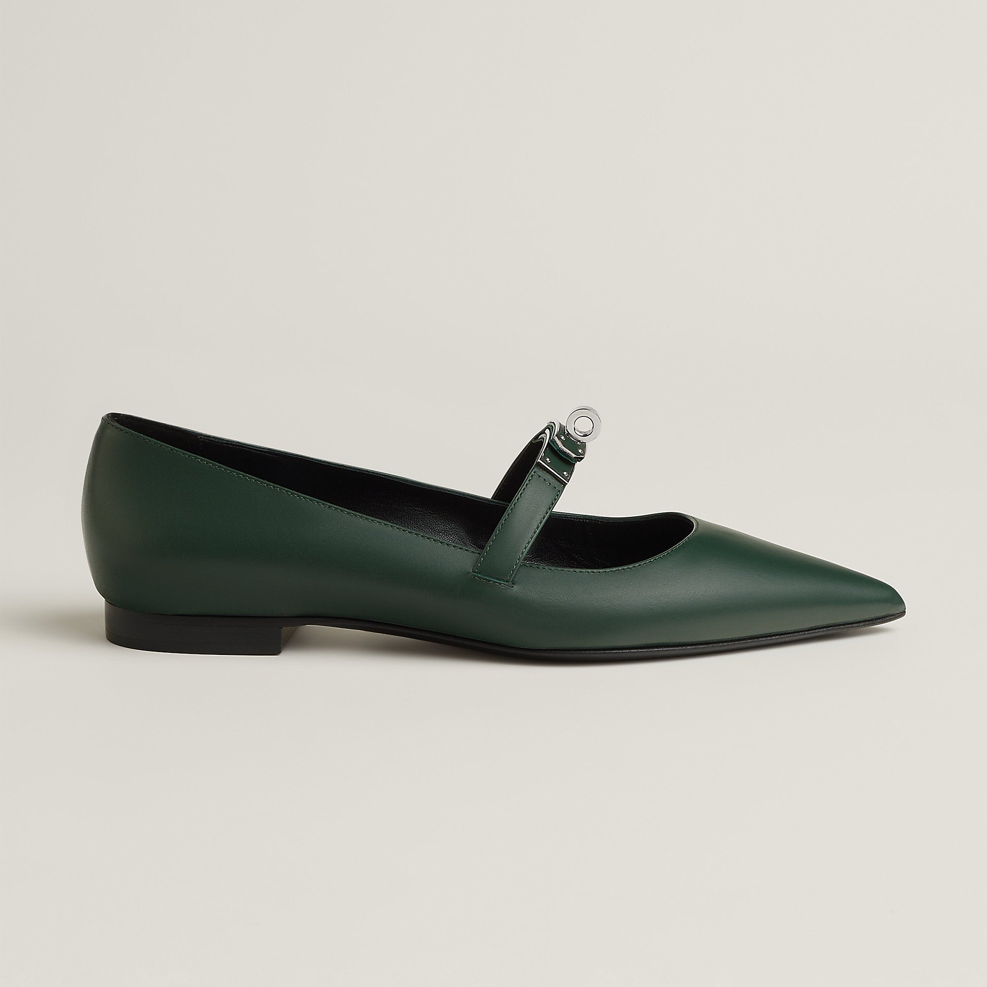  Hermes Kelly Ballet Flat Vert Bouteille