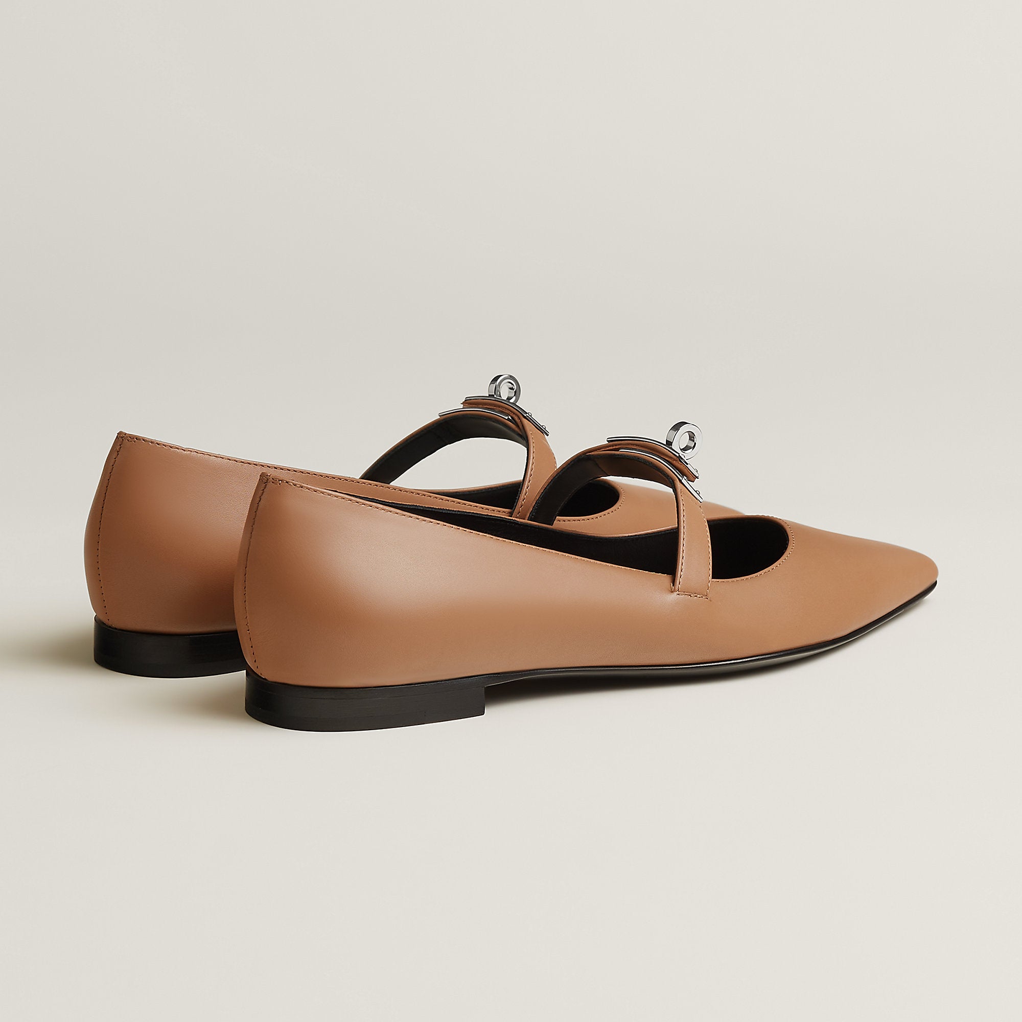  Hermes Kelly Ballet Flat Naturel Clair