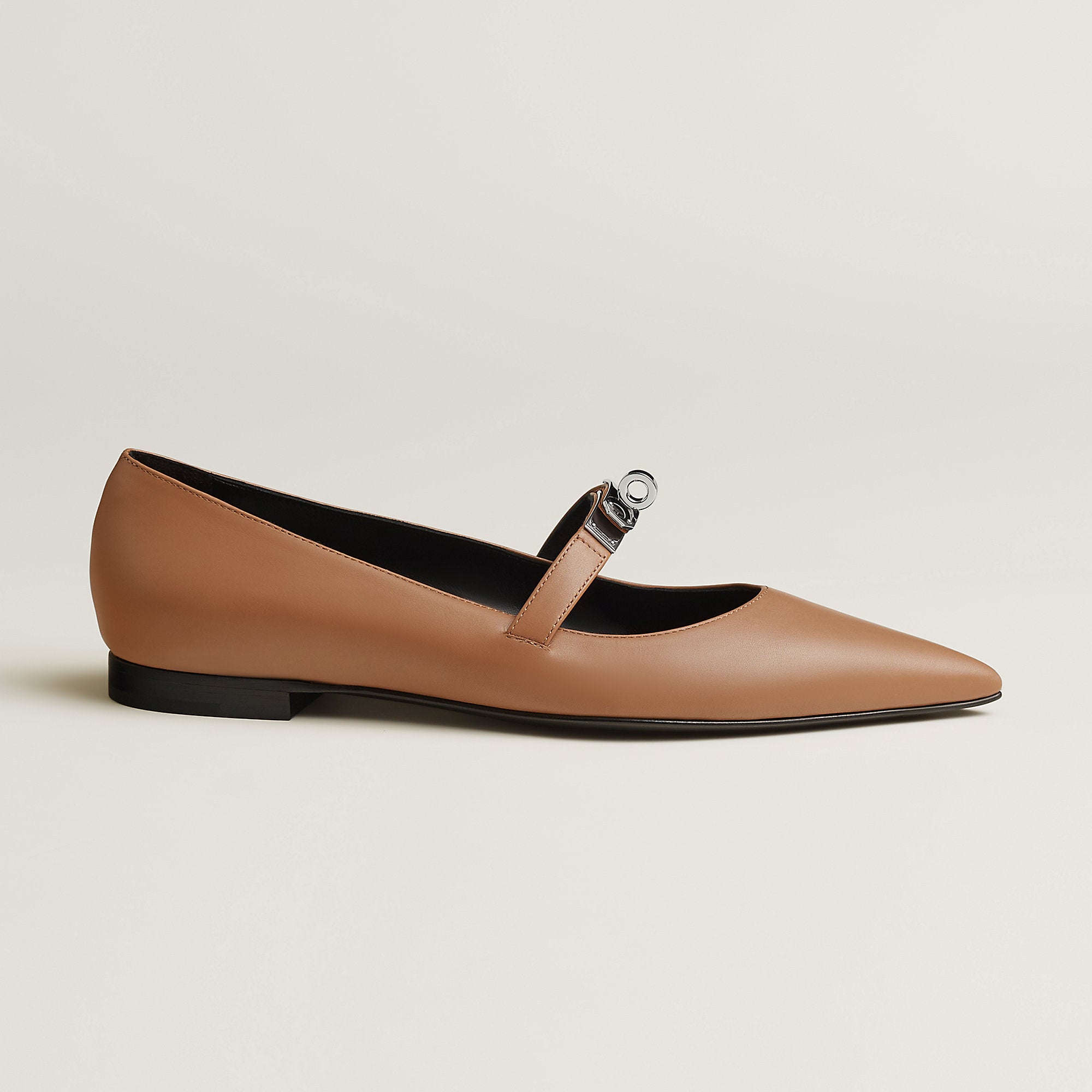  Hermes Kelly Ballet Flat Naturel Clair