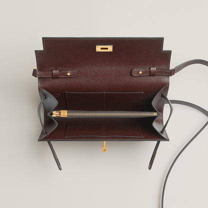  Hermes Kelly Classique To Go Wallet Rouge Sellier