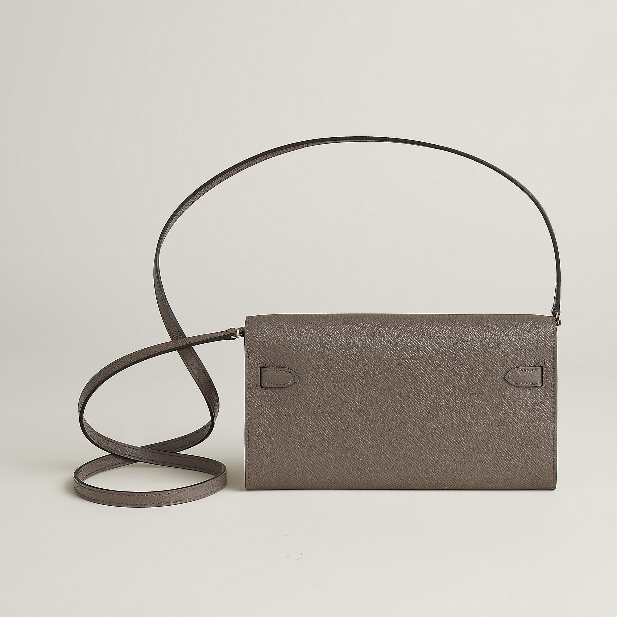  Hermes Kelly Classique To Go Wallet Gris Tain