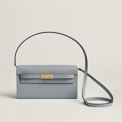  Hermes Kelly Classique To Go Wallet Gris Tain