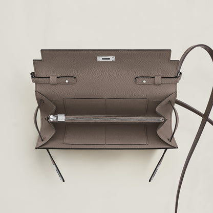  Hermes Kelly Classique To Go Wallet Gris Tain
