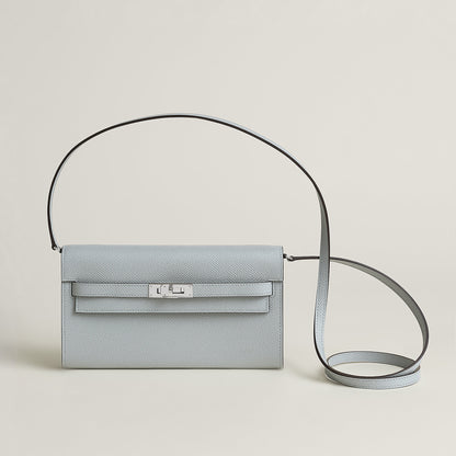  Hermes Kelly Classique To Go Wallet Gris Tain