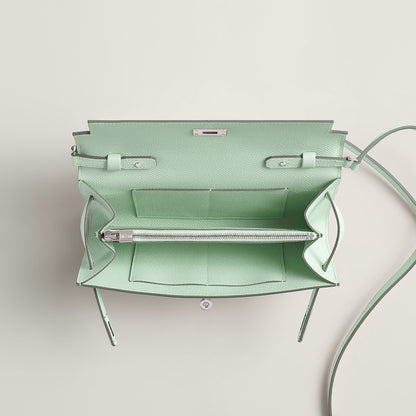  Hermes Kelly Classique To Go Wallet Gris Tain