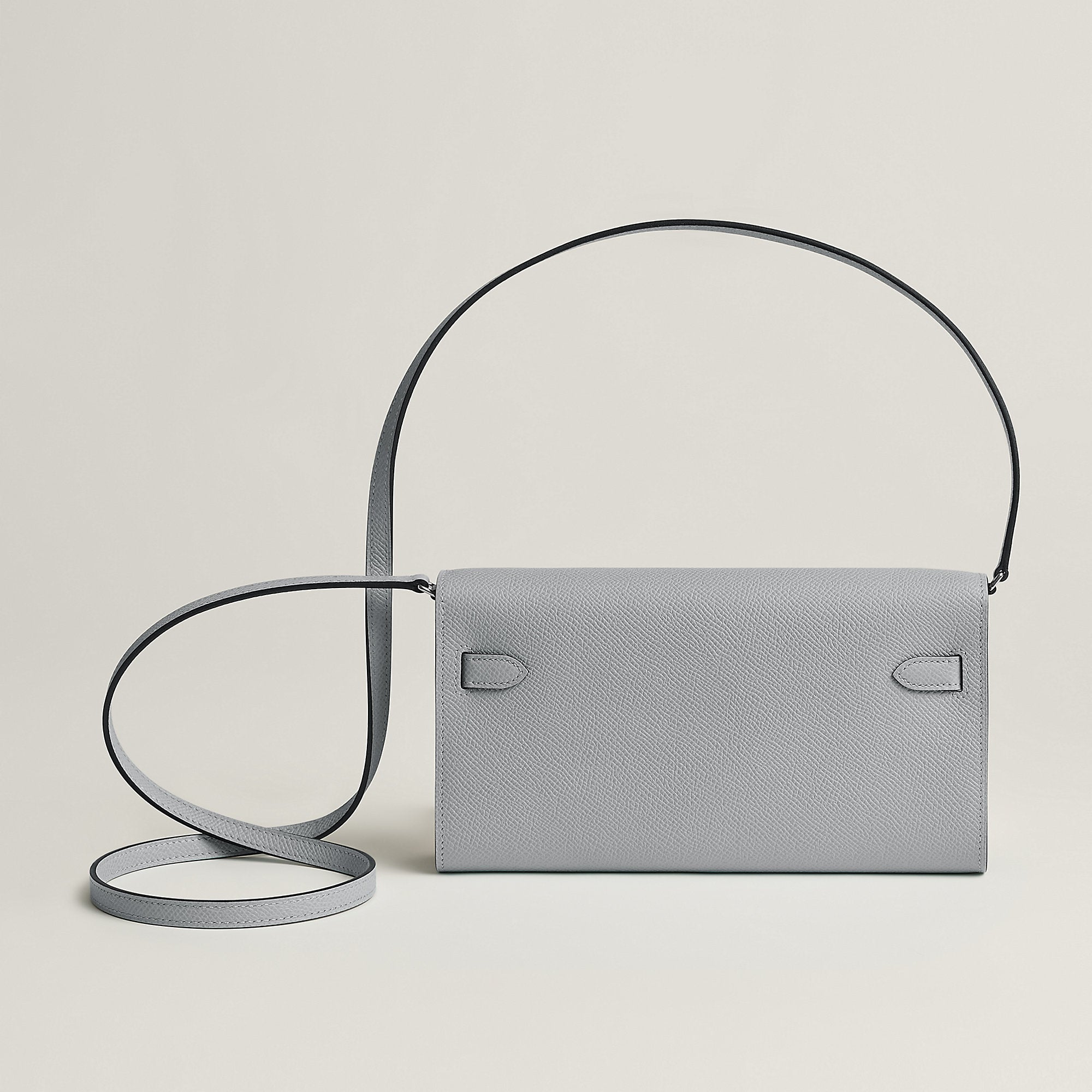  Hermes Kelly Classique To Go Wallet Gris Tain