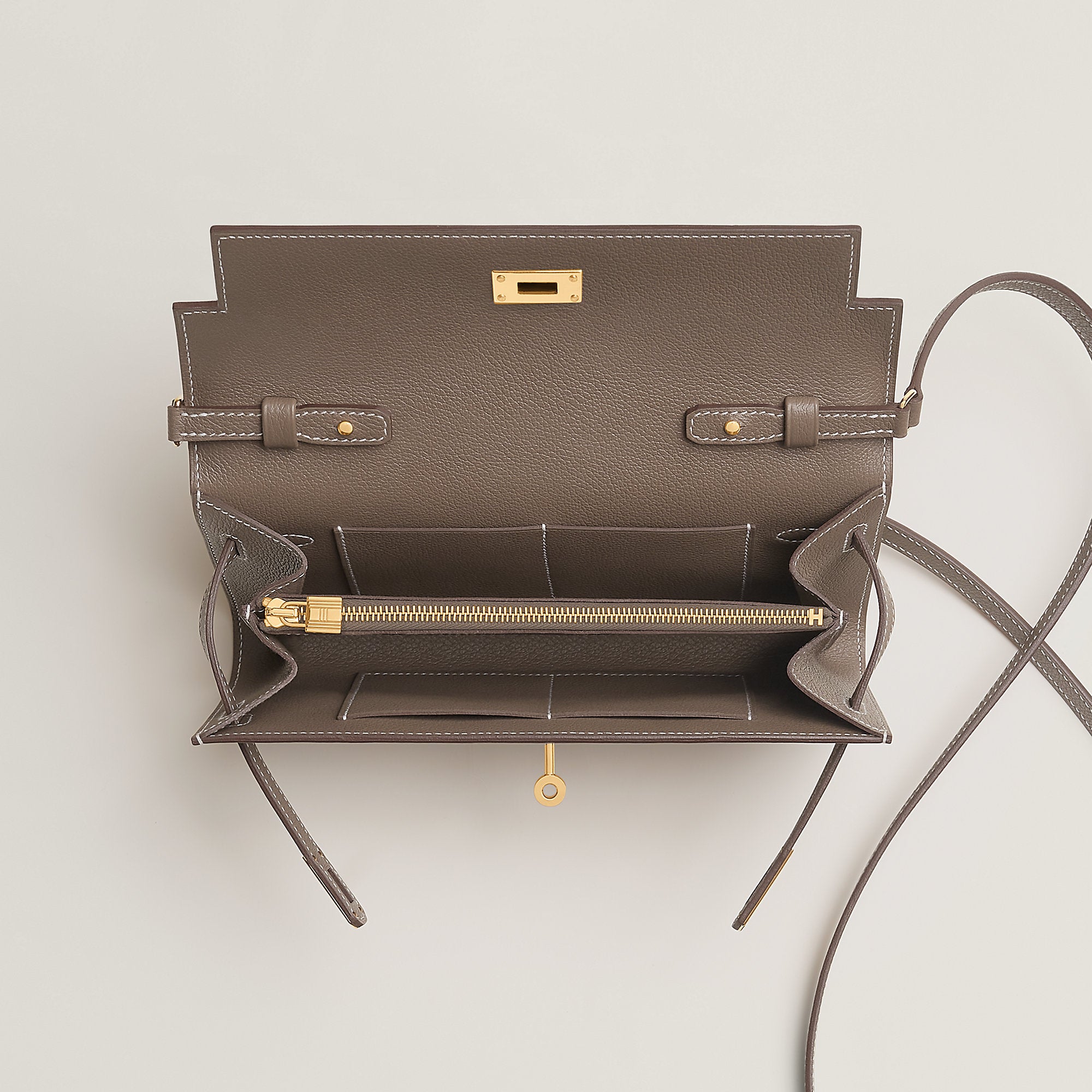  Hermes Kelly Classique To Go Wallet Vert Mangrove
