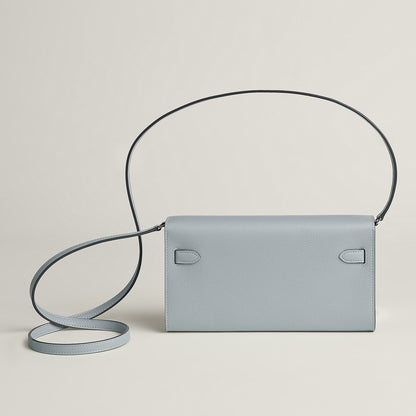  Hermes Kelly Classique To Go Wallet Gris Tain