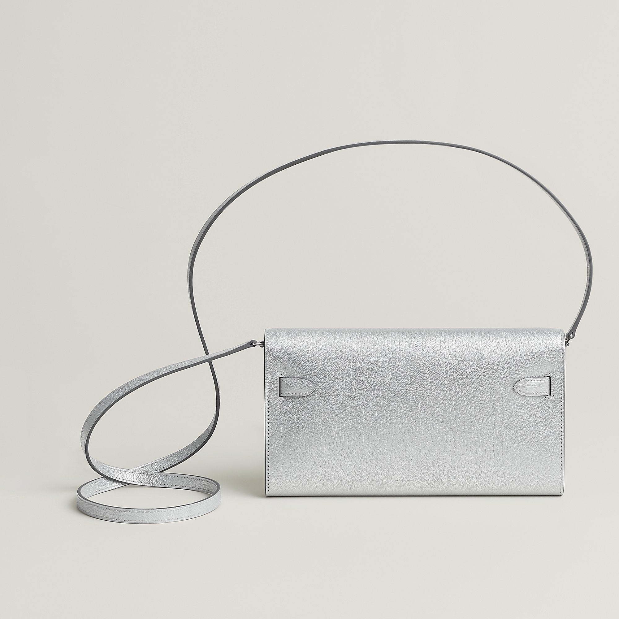  Hermes Kelly Classique To Go Wallet Gris Tain