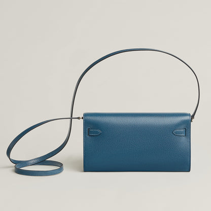  Hermes Kelly Classique To Go Wallet Gris Tain