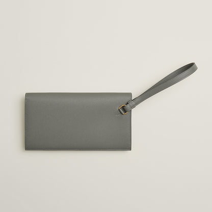  Hermes Kelly Pocket Long Wallet Gris Meyer