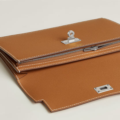  Hermes Kelly Pocket Long Wallet Gold