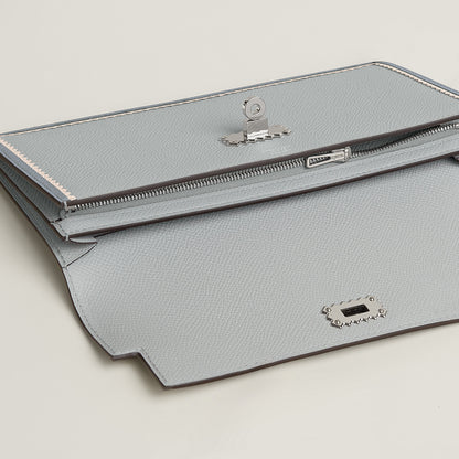  Hermes Kelly Pocket Long Wallet Toupe