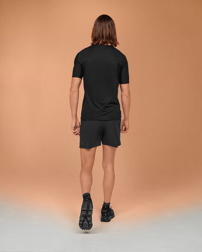 on ultra shorts Black