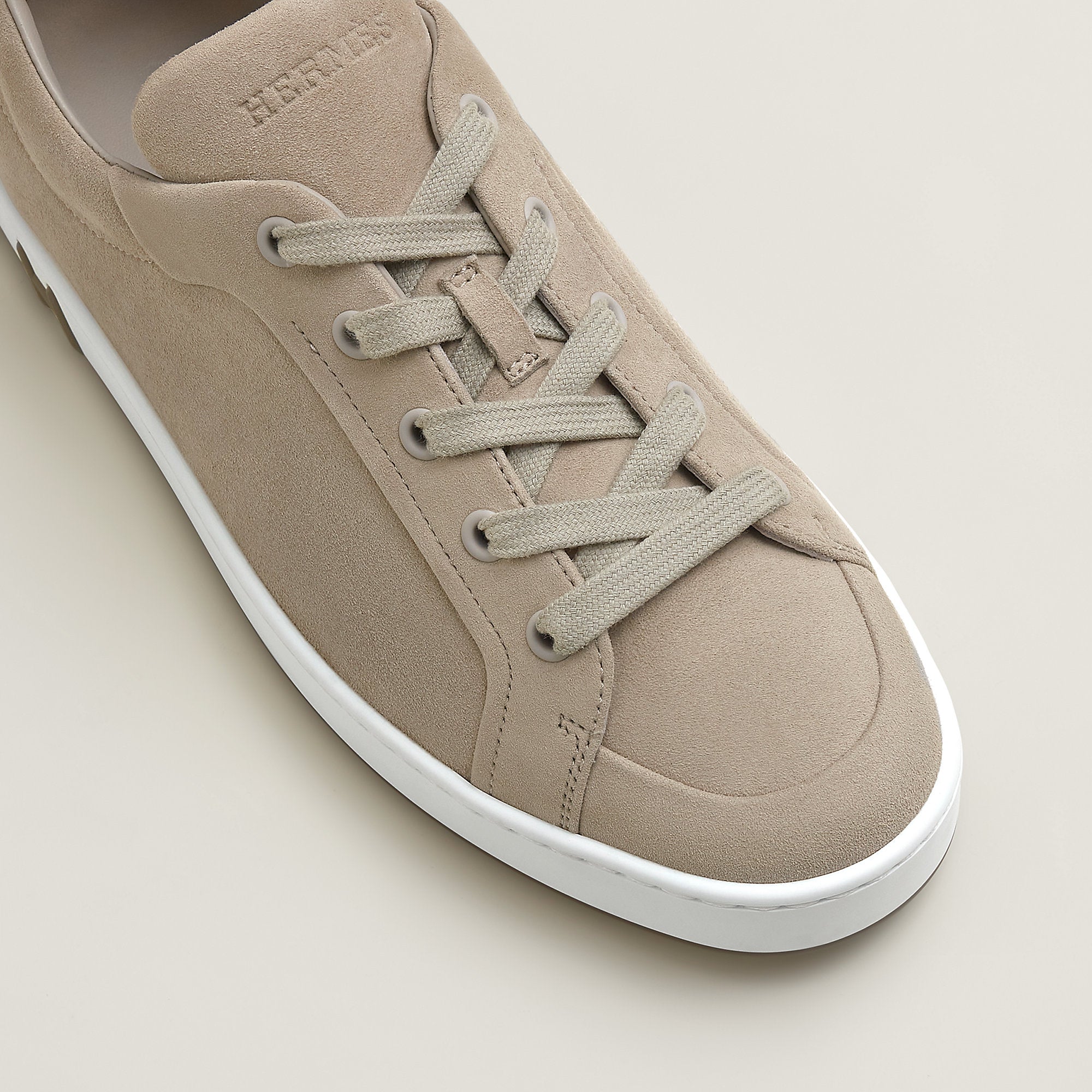  Hermes Kid Sneaker Beige Galet