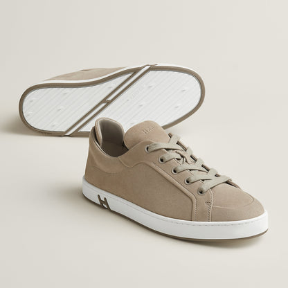  Hermes Kid Sneaker Beige Galet
