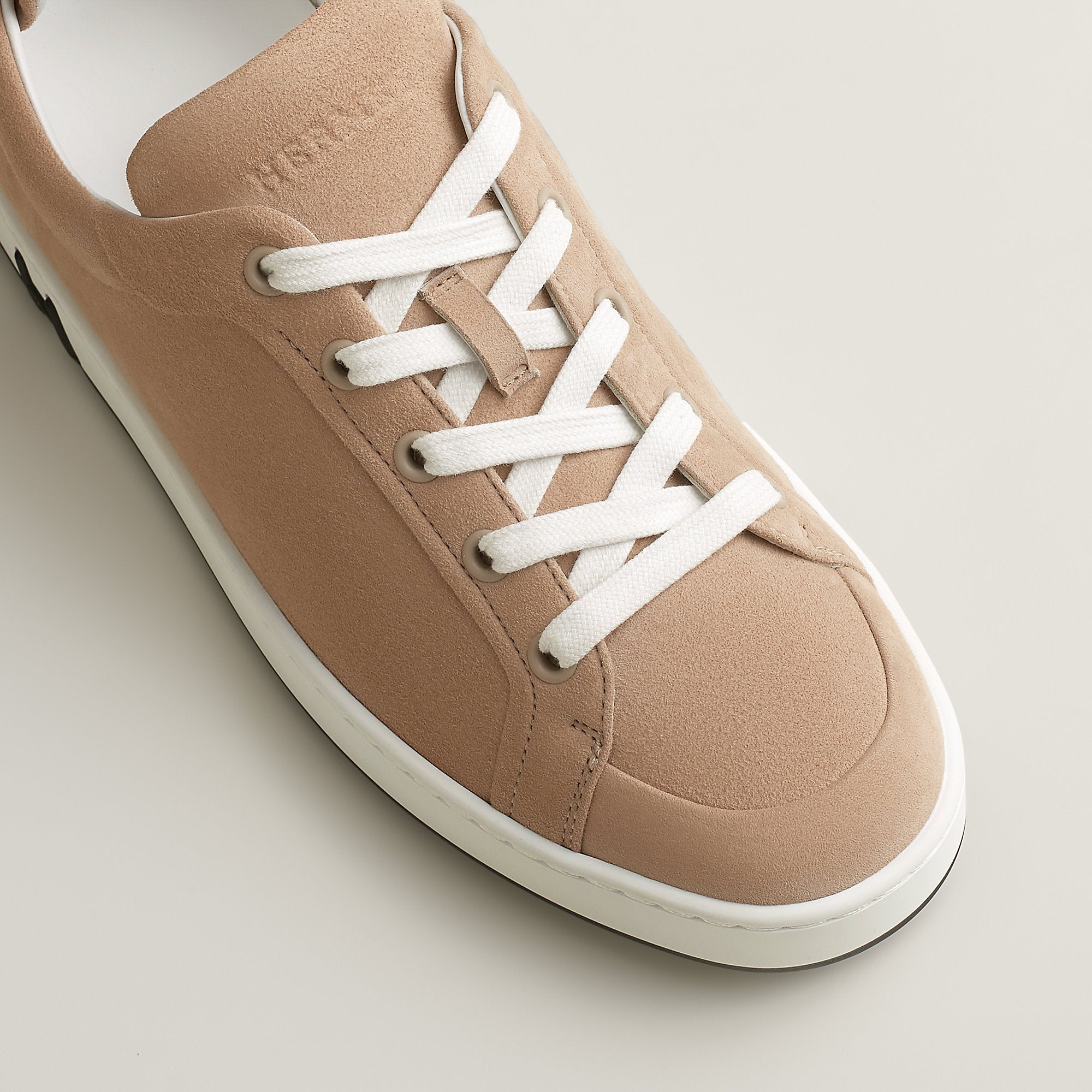  Hermes Kid Sneaker Beige Camel