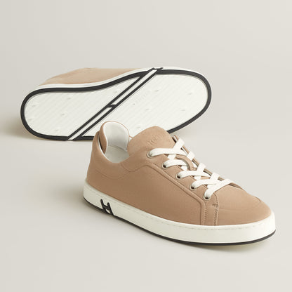  Hermes Kid Sneaker Beige Camel