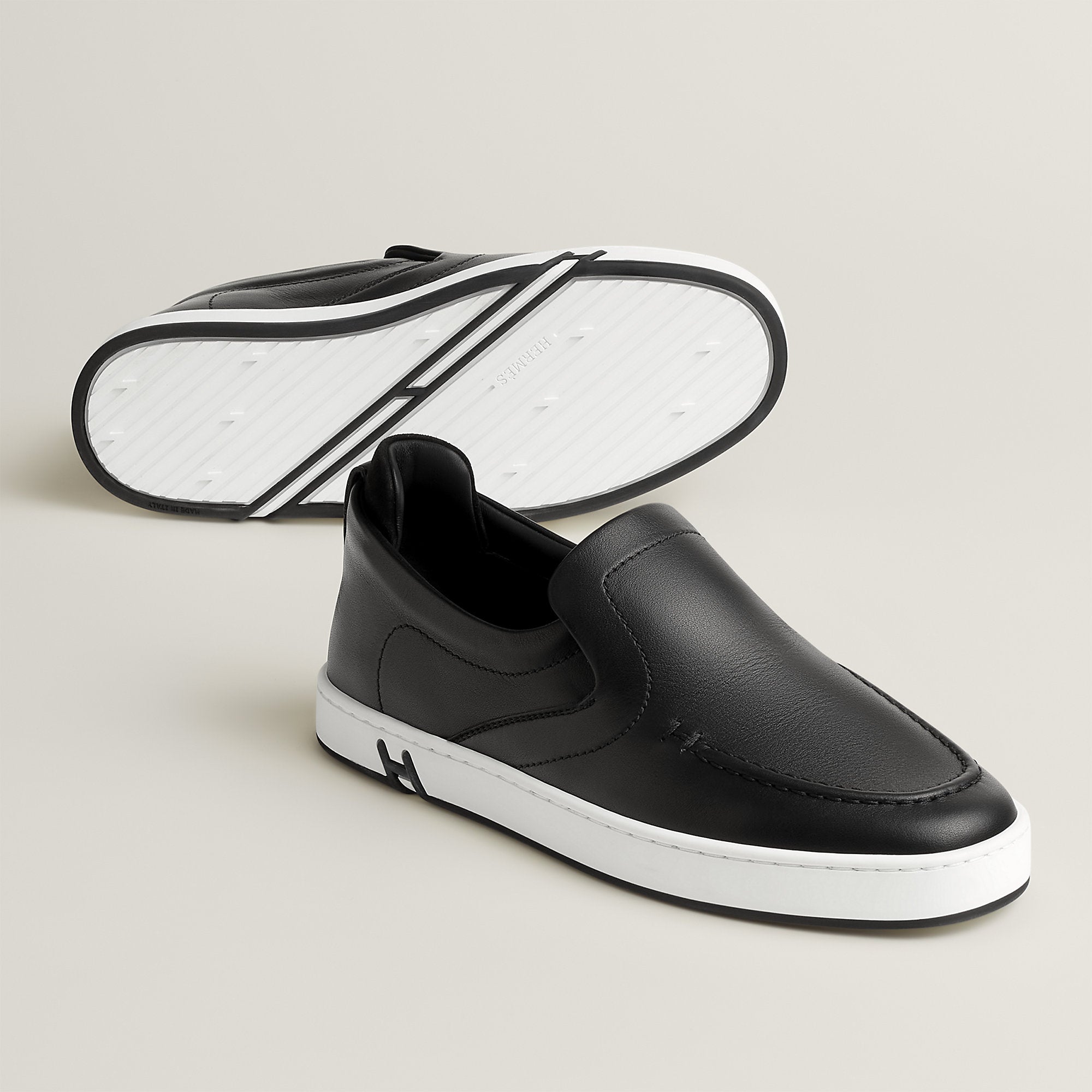  Hermes Kiddy Slip On Sneaker Noir