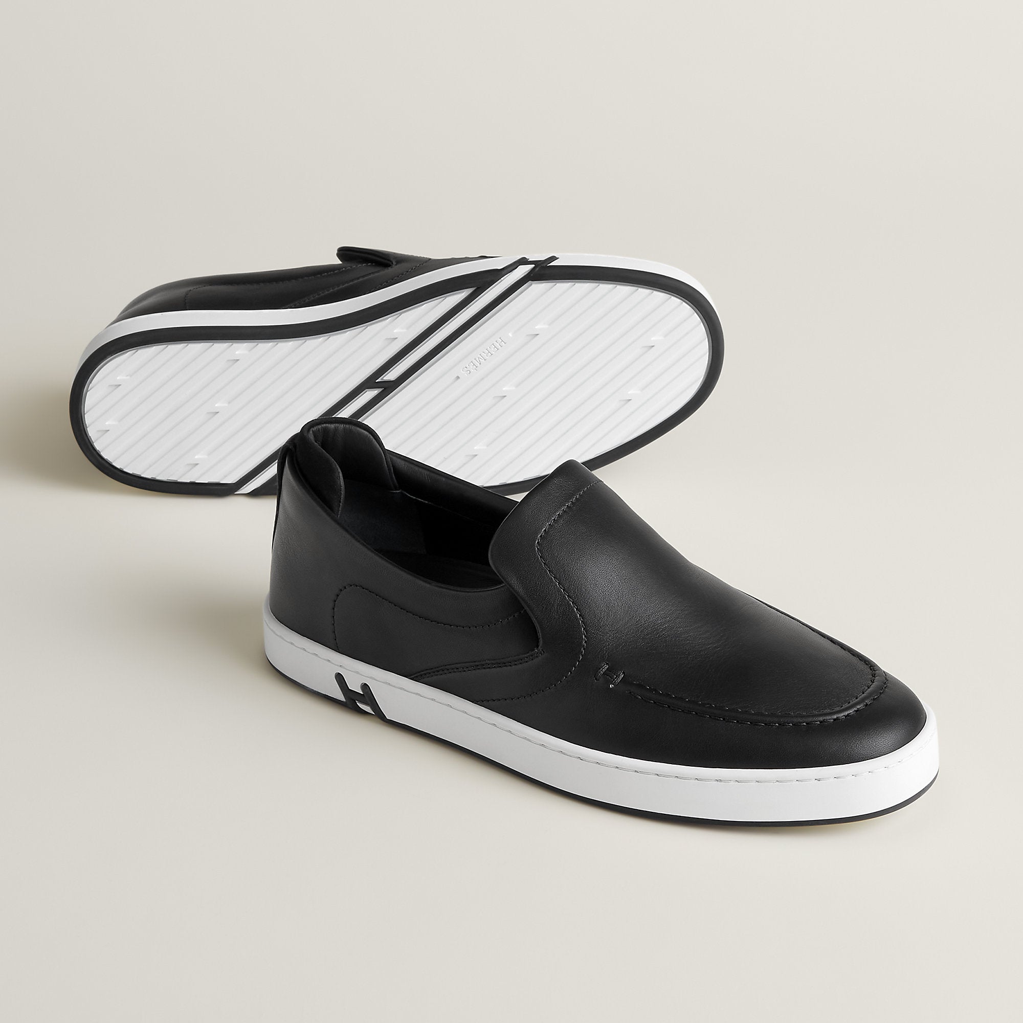  Hermes Kiddy Slip On Sneaker Noir