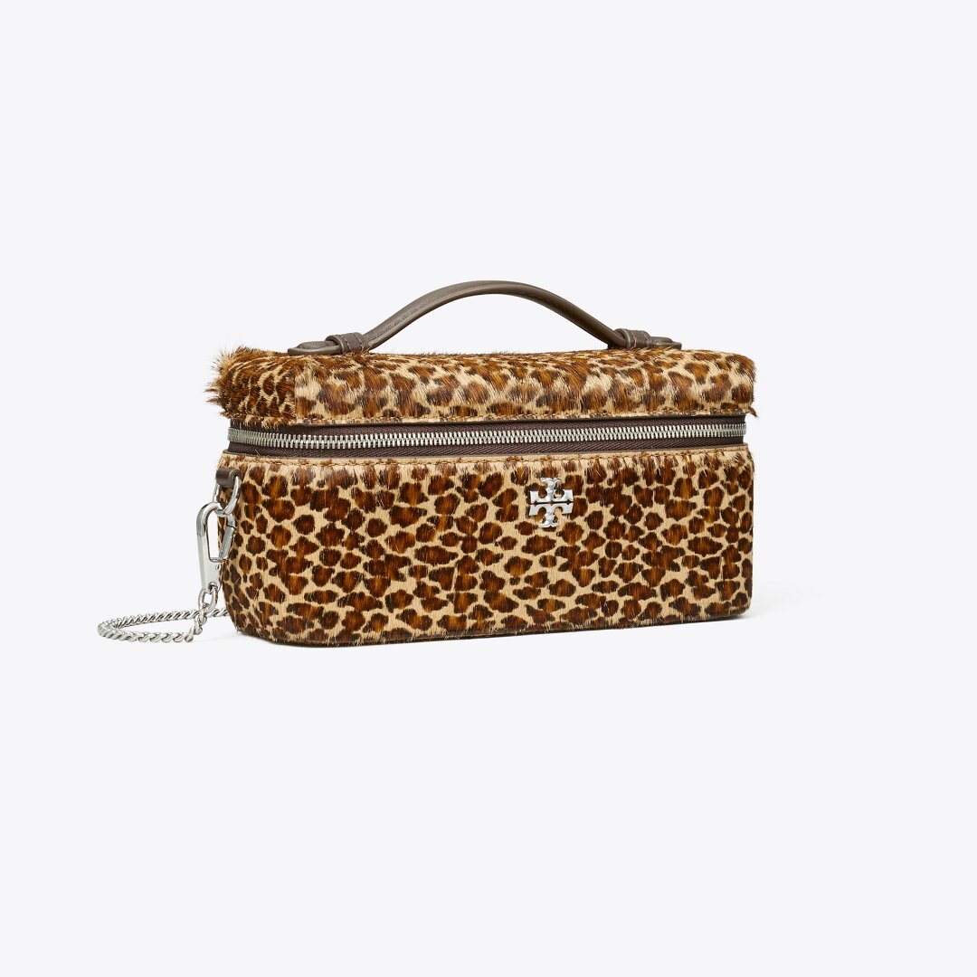Tory Burch Kira Calf Hair Vanity Case Multi