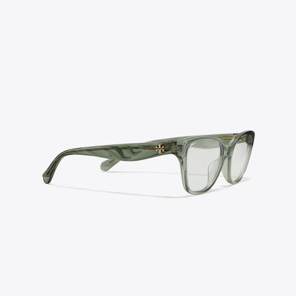 Tory Burch Kira Cat-Eye Eyeglasses TRANSPARENT SAGE
